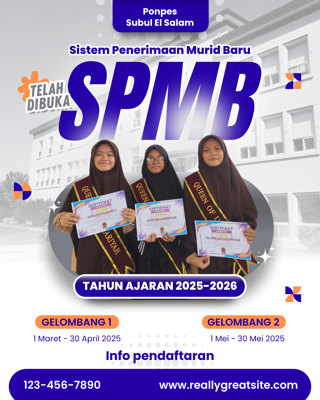 Poster Pendaftaran PPDB 2025-2026